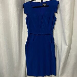Adrianna Papell Royal Blue Midi Dress